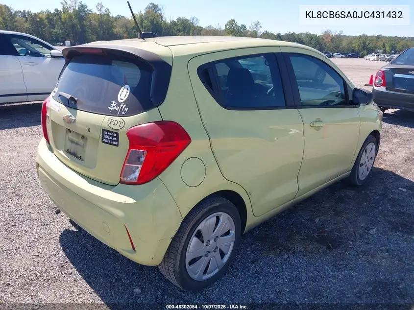 2018 CHEVROLET SPARK VIN KL8CB6SA0JC431432 — фото 4