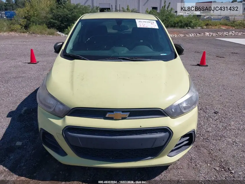 2018 CHEVROLET SPARK VIN KL8CB6SA0JC431432 — фото 6