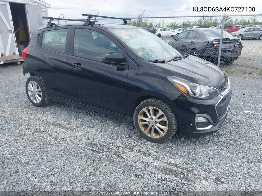 CHEVROLET SPARK 2019, VIN KL8CD6SA4KC727100