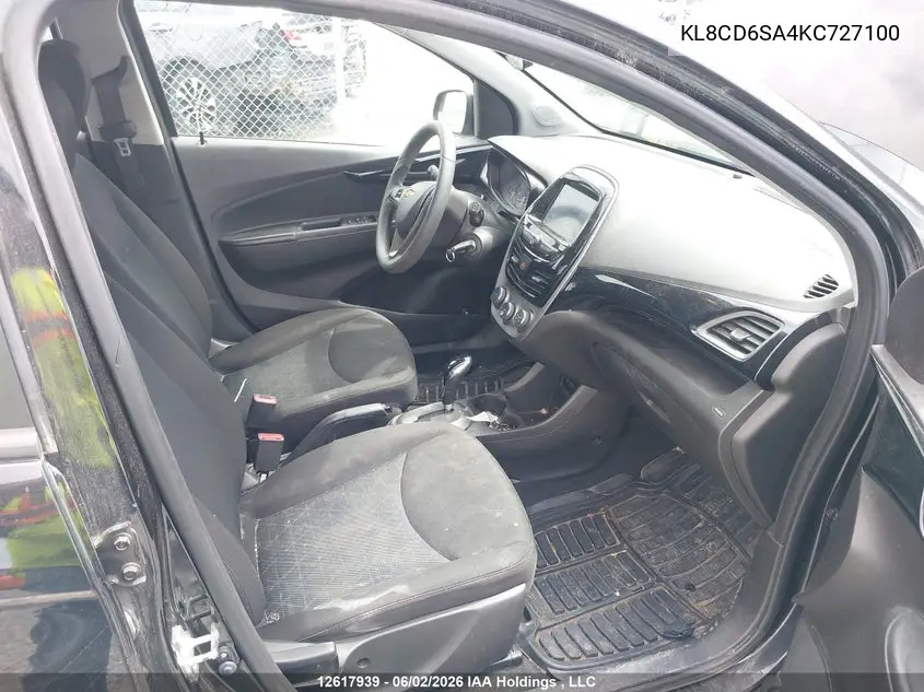 2019 CHEVROLET SPARK VIN KL8CD6SA4KC727100 — фото 5