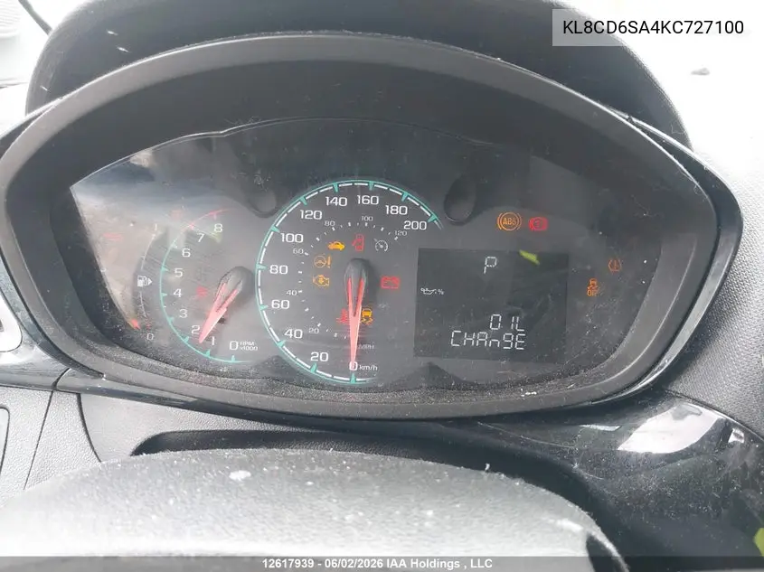 2019 CHEVROLET SPARK VIN KL8CD6SA4KC727100 — фото 7