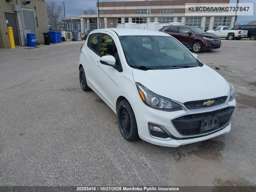 CHEVROLET SPARK 2019, VIN KL8CD6SA9KC737847