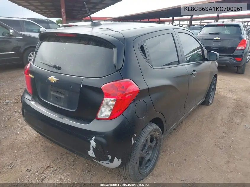2019 CHEVROLET SPARK VIN KL8CB6SA1KC700961 — фото 4