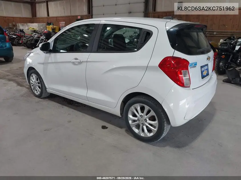 2019 CHEVROLET SPARK VIN KL8CD6SA2KC751962 — фото 3