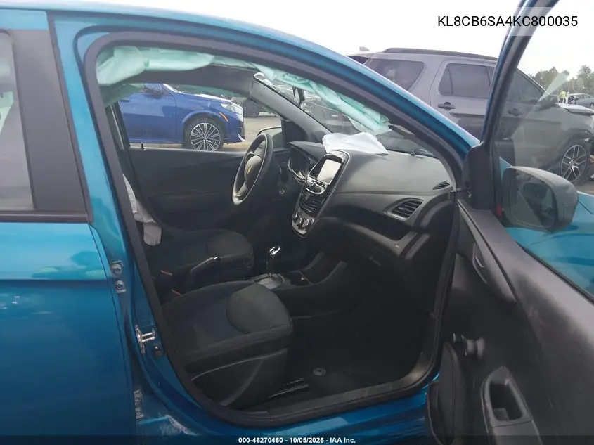 2019 CHEVROLET SPARK VIN KL8CB6SA4KC800035 — фото 5