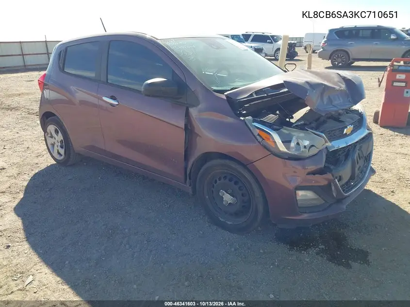 CHEVROLET SPARK 2019, VIN KL8CB6SA3KC710651