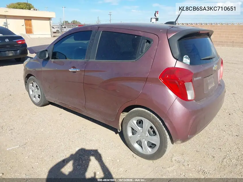 2019 CHEVROLET SPARK VIN KL8CB6SA3KC710651 — фото 3