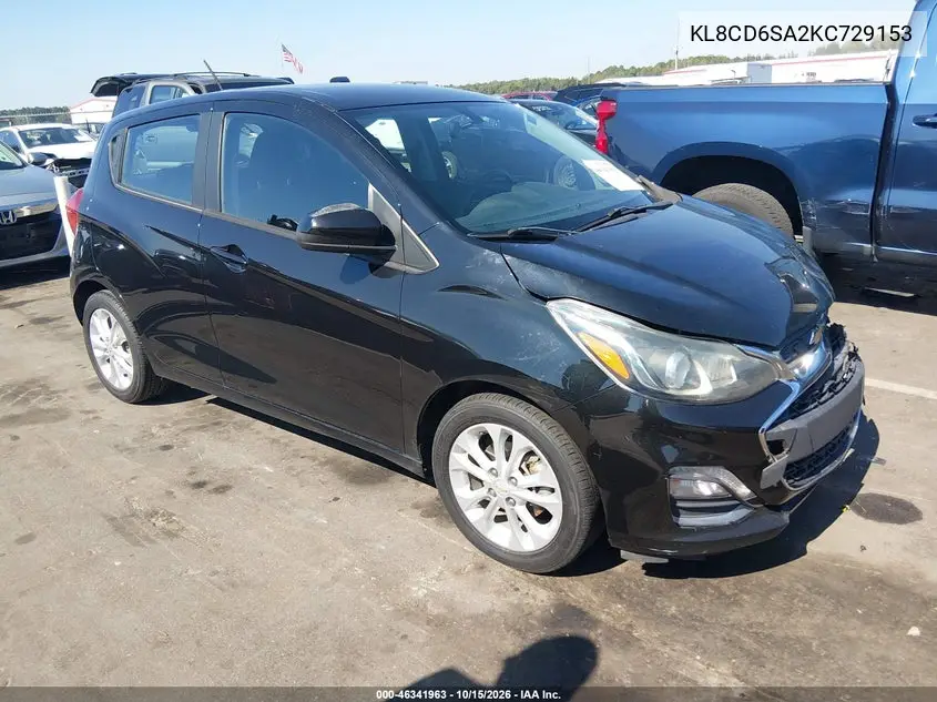 CHEVROLET SPARK 2019, VIN KL8CD6SA2KC729153