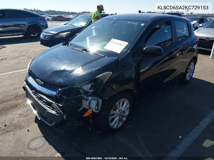 2019 CHEVROLET SPARK VIN KL8CD6SA2KC729153 — фото 2