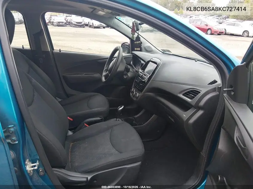 2019 CHEVROLET SPARK VIN KL8CB6SA8KC727414 — фото 5