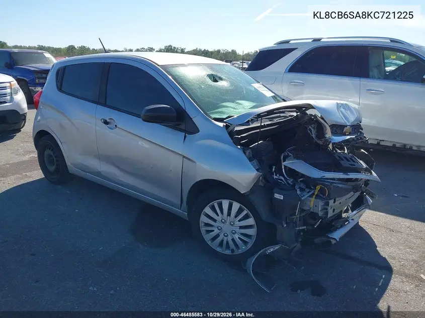 CHEVROLET SPARK 2019, VIN KL8CB6SA8KC721225