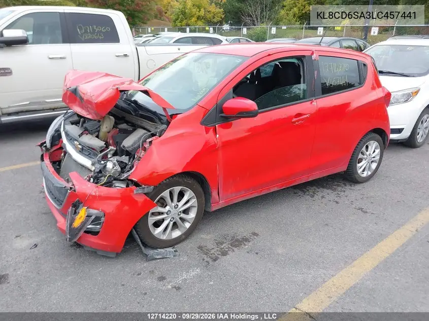 2020 CHEVROLET SPARK VIN KL8CD6SA3LC457441 — фото 2