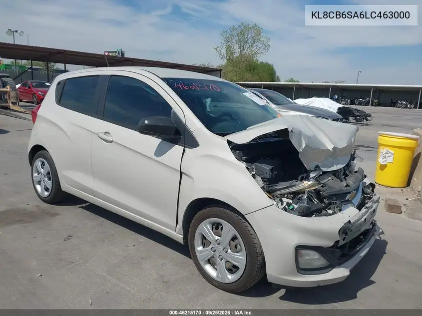 CHEVROLET SPARK 2020, VIN KL8CB6SA6LC463000