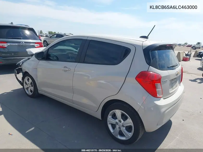 2020 CHEVROLET SPARK VIN KL8CB6SA6LC463000 — фото 3