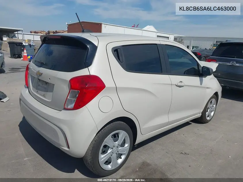 2020 CHEVROLET SPARK VIN KL8CB6SA6LC463000 — фото 4