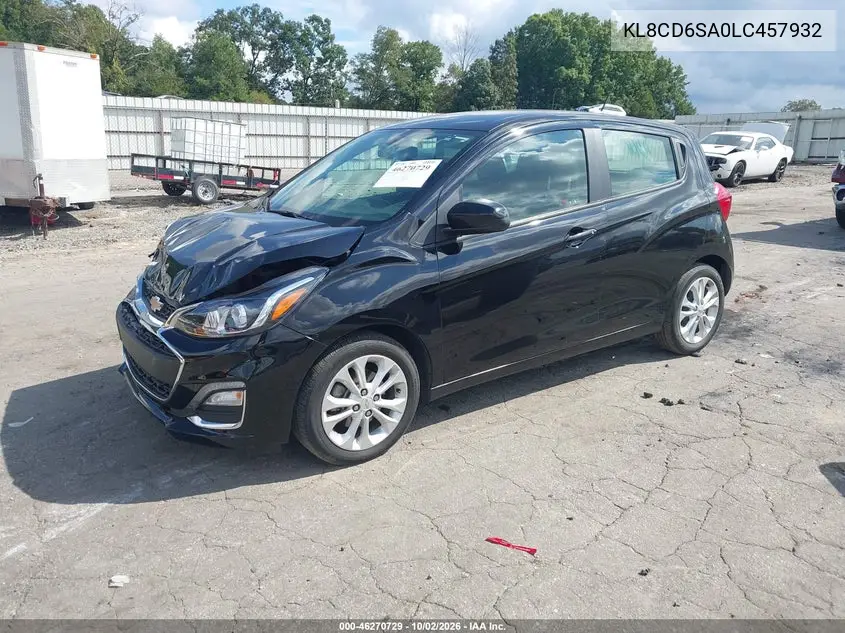 2020 CHEVROLET SPARK VIN KL8CD6SA0LC457932 — фото 2