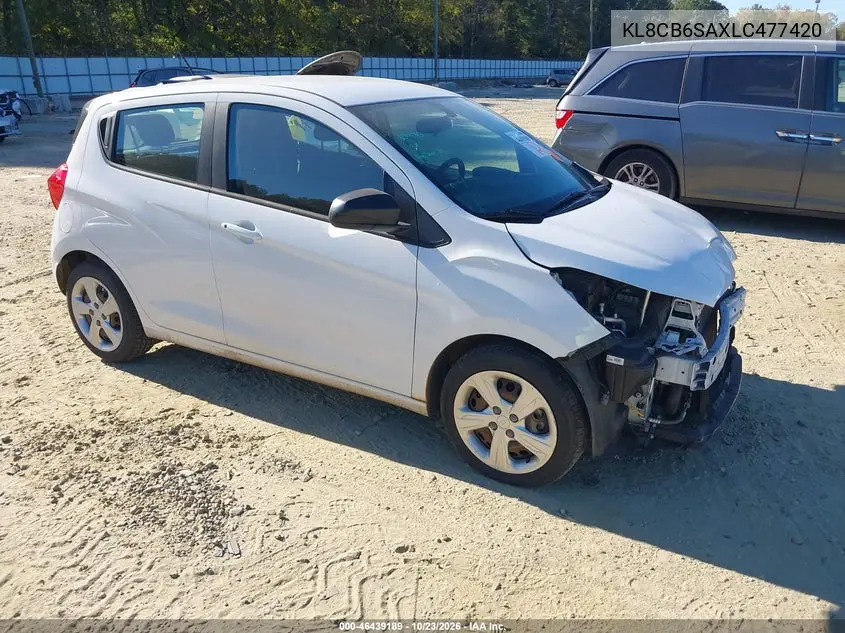 CHEVROLET SPARK 2020, VIN KL8CB6SAXLC477420