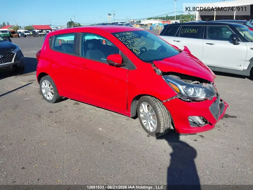 CHEVROLET SPARK 2021, VIN KL8CD6SA5MC747911