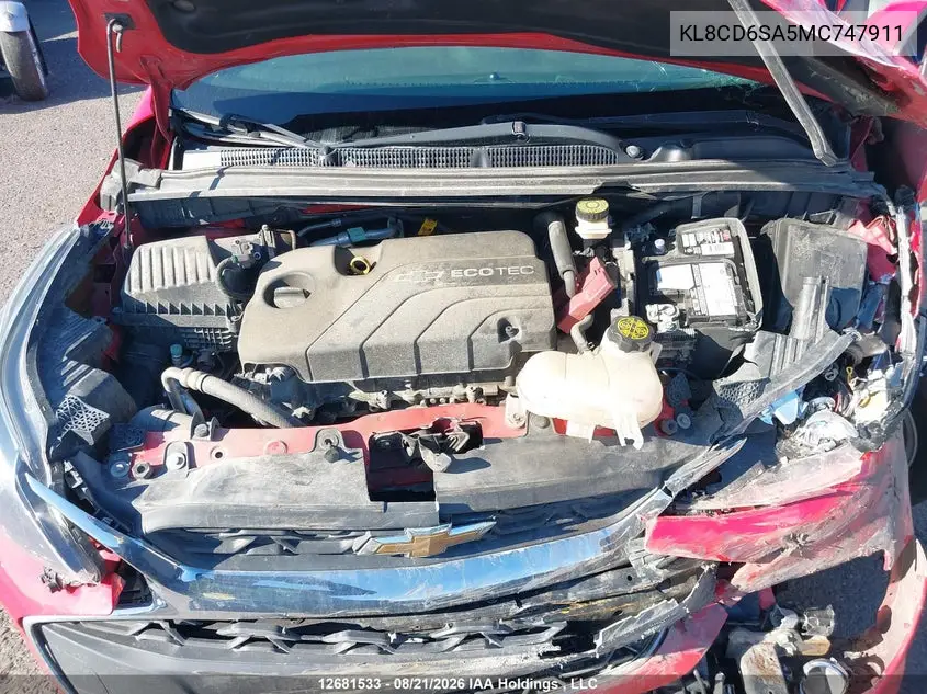 2021 CHEVROLET SPARK VIN KL8CD6SA5MC747911 — фото 10
