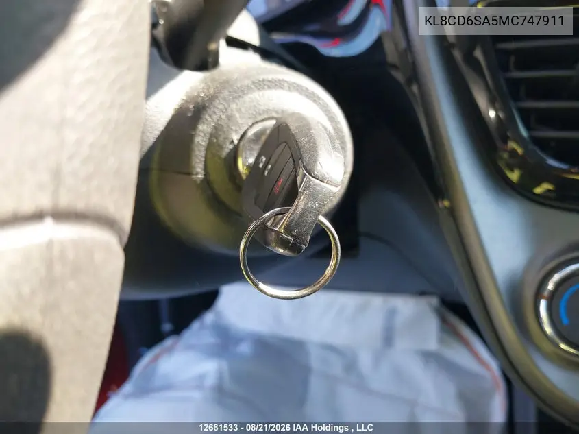 2021 CHEVROLET SPARK VIN KL8CD6SA5MC747911 — фото 11
