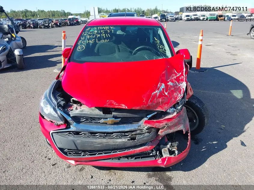 2021 CHEVROLET SPARK VIN KL8CD6SA5MC747911 — фото 12