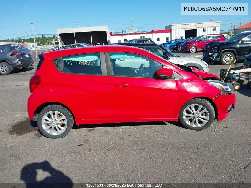 2021 CHEVROLET SPARK VIN KL8CD6SA5MC747911 — фото 13
