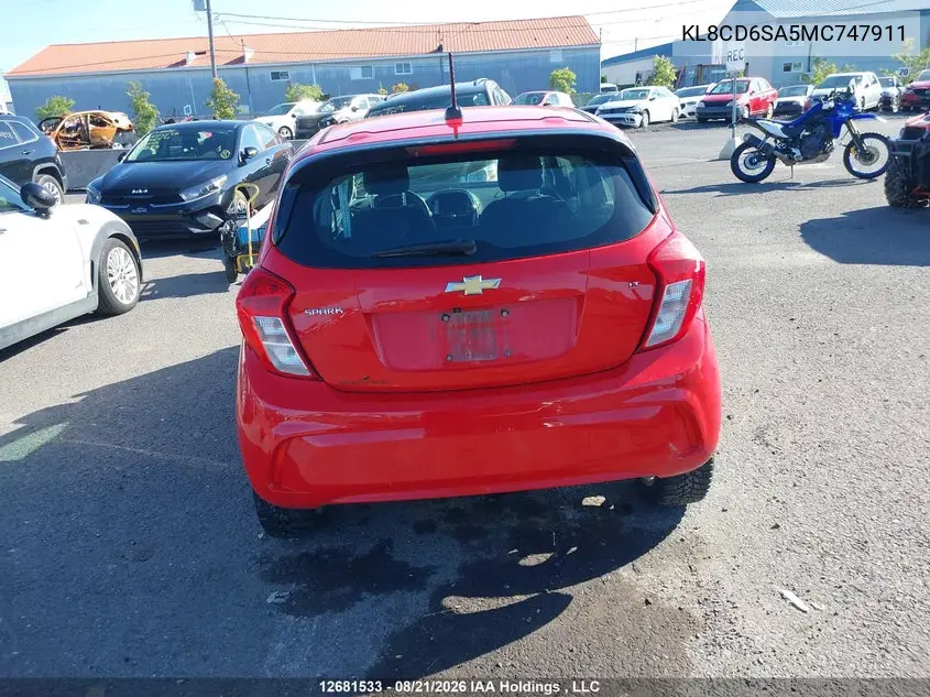 2021 CHEVROLET SPARK VIN KL8CD6SA5MC747911 — фото 16