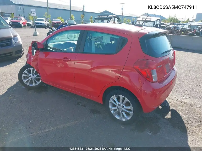 2021 CHEVROLET SPARK VIN KL8CD6SA5MC747911 — фото 3