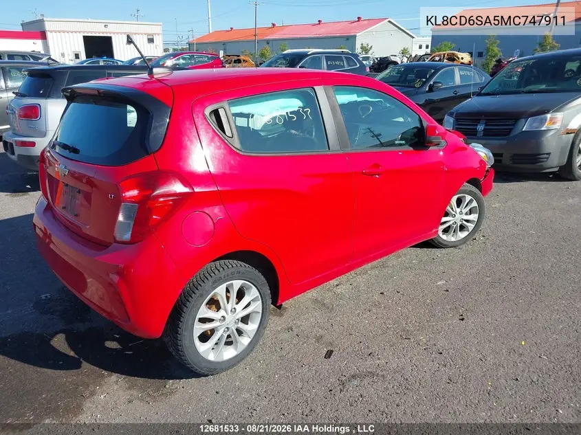 2021 CHEVROLET SPARK VIN KL8CD6SA5MC747911 — фото 4