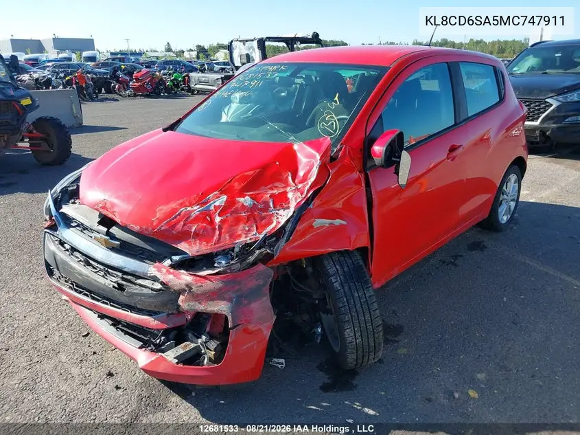 2021 CHEVROLET SPARK VIN KL8CD6SA5MC747911 — фото 6