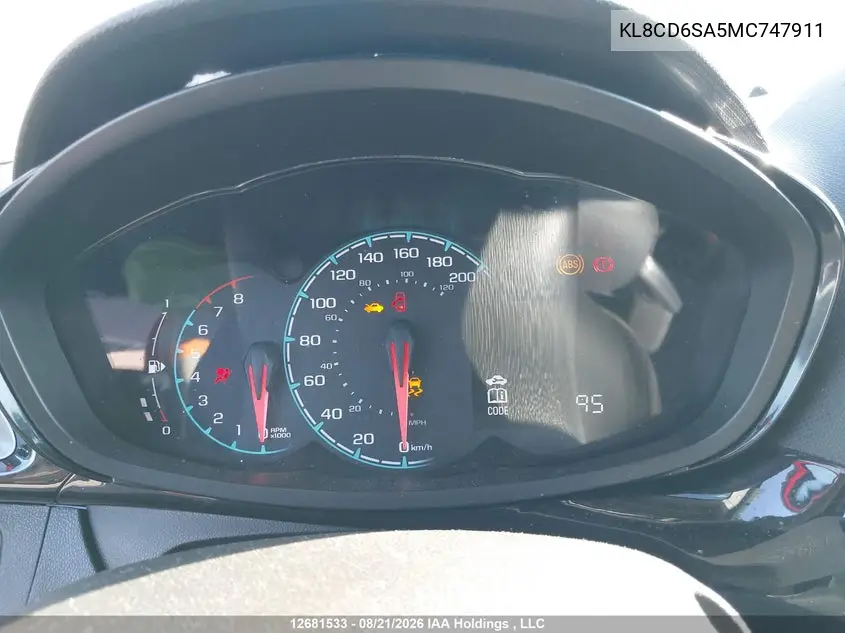 2021 CHEVROLET SPARK VIN KL8CD6SA5MC747911 — фото 7