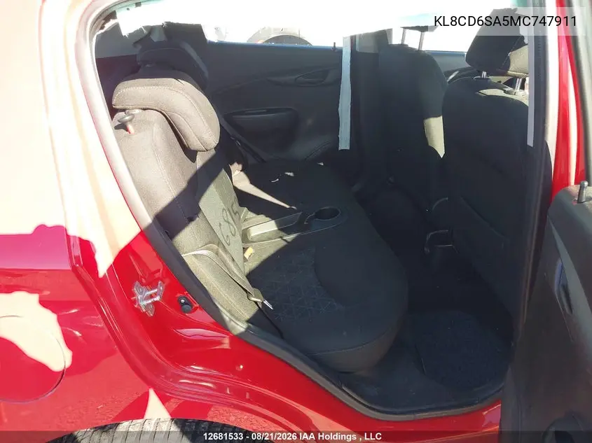 2021 CHEVROLET SPARK VIN KL8CD6SA5MC747911 — фото 8