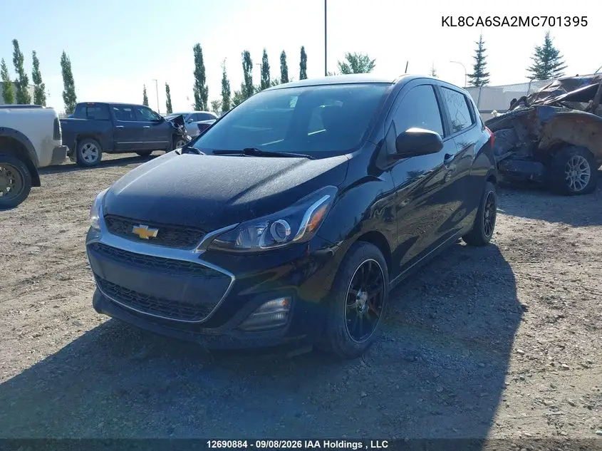 2021 CHEVROLET SPARK VIN KL8CA6SA2MC701395 — фото 2