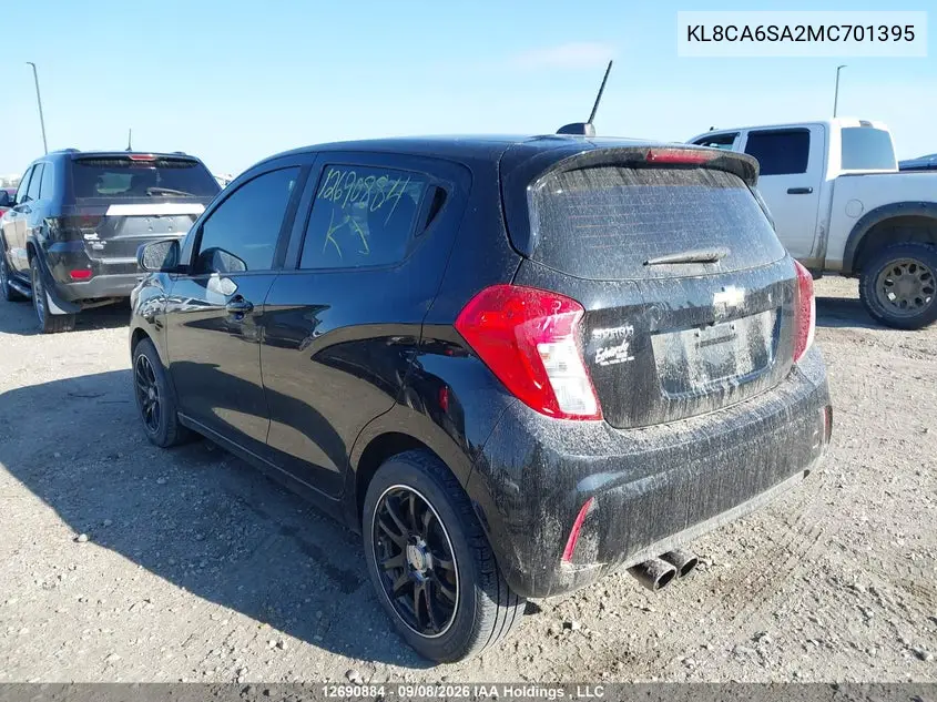 2021 CHEVROLET SPARK VIN KL8CA6SA2MC701395 — фото 3
