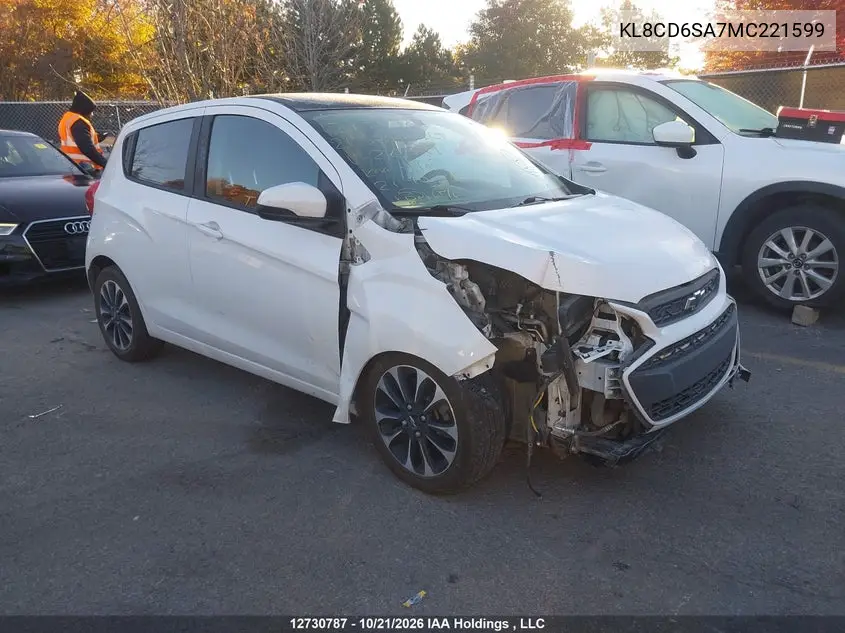CHEVROLET SPARK 2021, VIN KL8CD6SA7MC221599