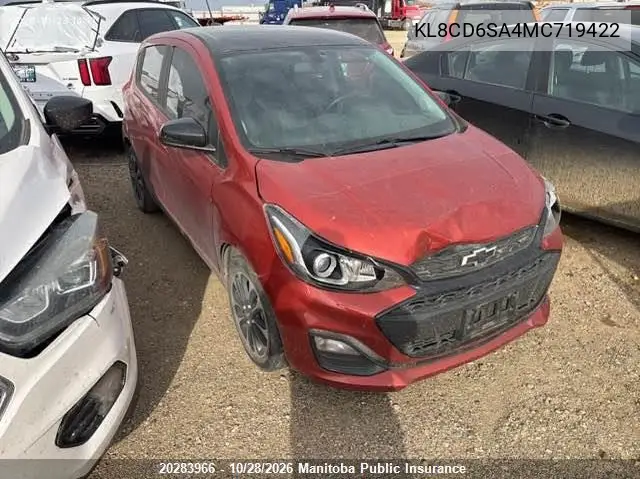 CHEVROLET SPARK 2021, VIN KL8CD6SA4MC719422