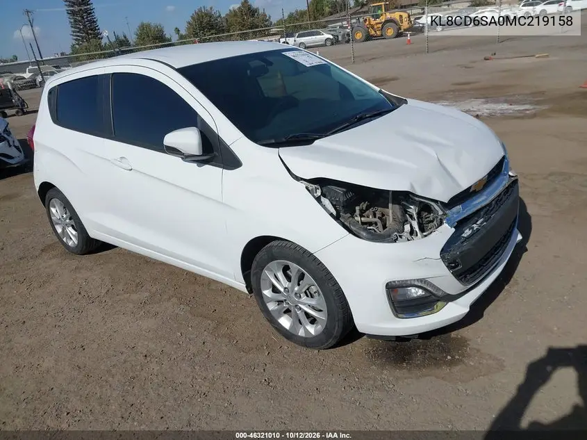 CHEVROLET SPARK 2021, VIN KL8CD6SA0MC219158
