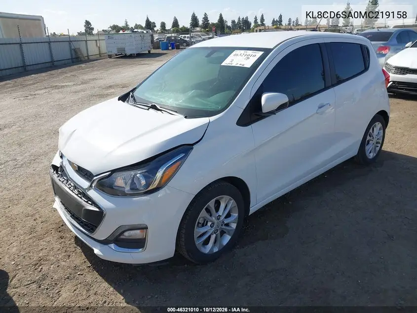 2021 CHEVROLET SPARK VIN KL8CD6SA0MC219158 — фото 2