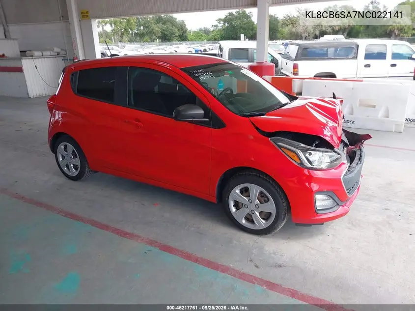 CHEVROLET SPARK 2022, VIN KL8CB6SA7NC022141
