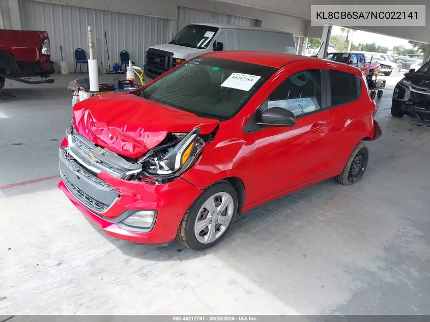 2022 CHEVROLET SPARK VIN KL8CB6SA7NC022141 — фото 2