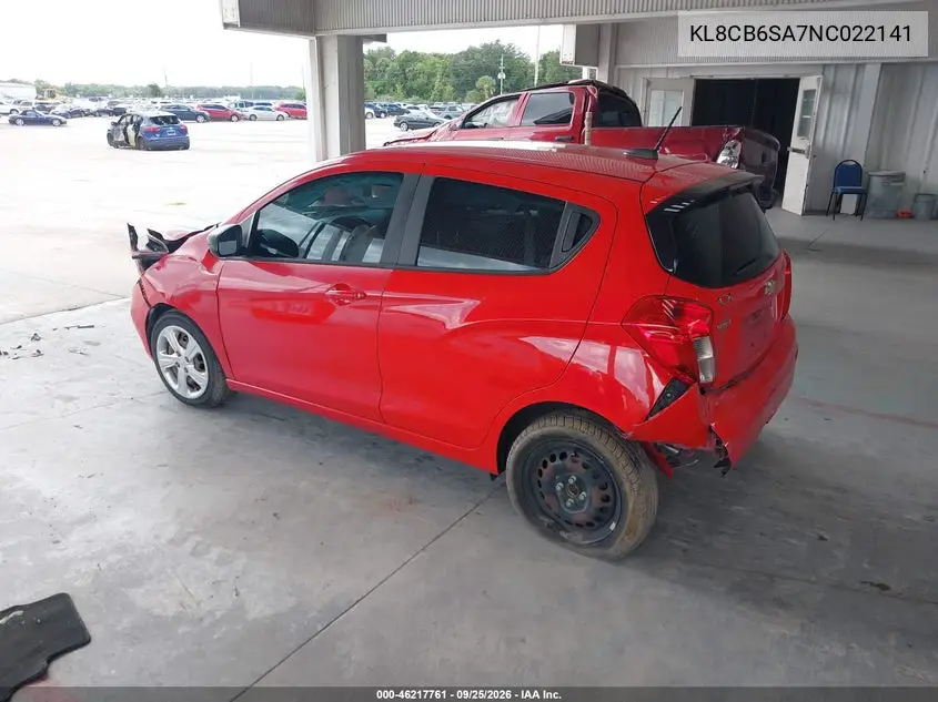 2022 CHEVROLET SPARK VIN KL8CB6SA7NC022141 — фото 3
