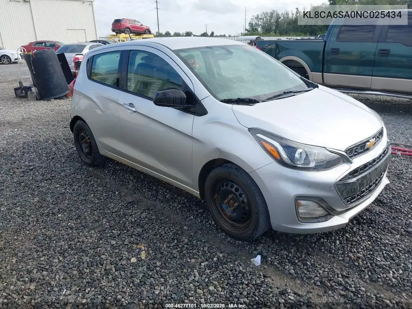 CHEVROLET SPARK 2022, VIN KL8CA6SA0NC025434