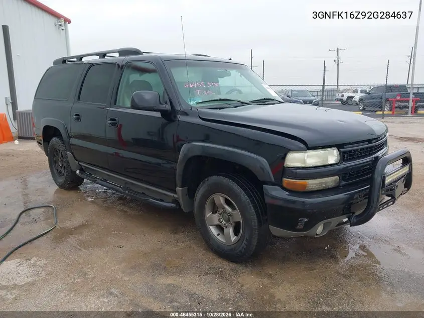 CHEVROLET SUBURBAN 2002, VIN 3GNFK16Z92G284637