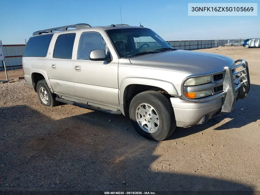 CHEVROLET SUBURBAN 2005, VIN 3GNFK16ZX5G105669