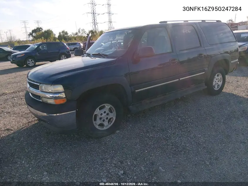 2005 CHEVROLET SUBURBAN VIN 3GNFK16Z95G247284 — фото 2