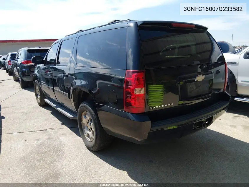2007 CHEVROLET SUBURBAN VIN 3GNFC16007G233582 — фото 3