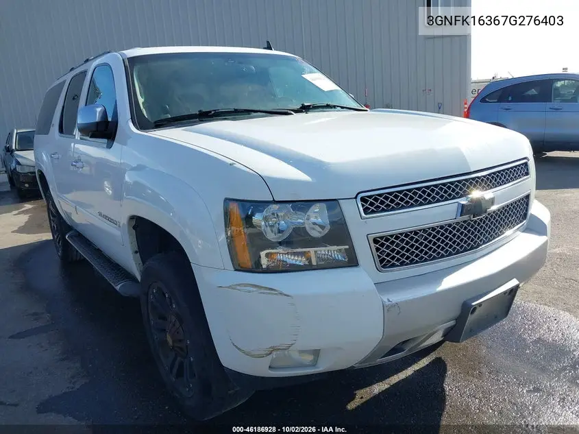 CHEVROLET SUBURBAN 2007, VIN 3GNFK16367G276403