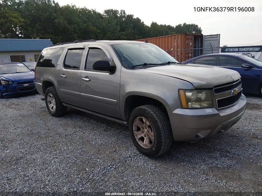 CHEVROLET SUBURBAN 2009, VIN 1GNFK36379R196008