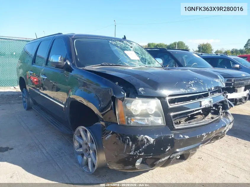 CHEVROLET SUBURBAN 2009, VIN 1GNFK363X9R280016