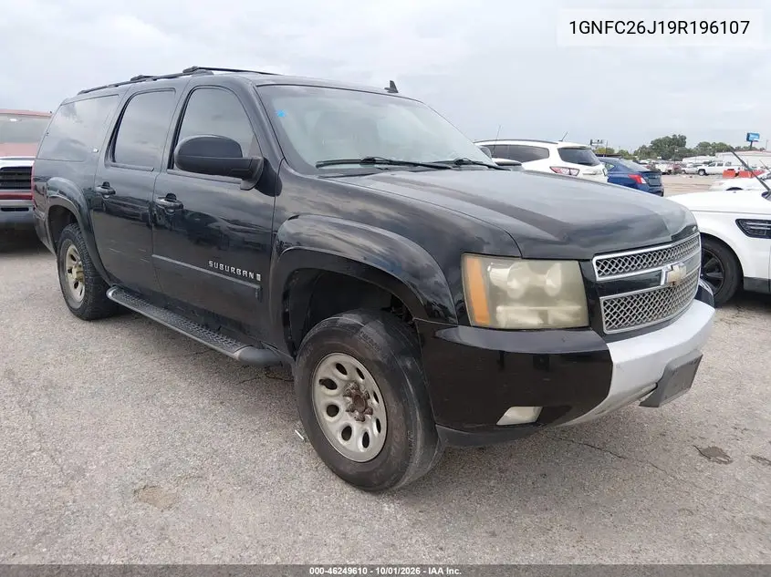CHEVROLET SUBURBAN 2009, VIN 1GNFC26J19R196107
